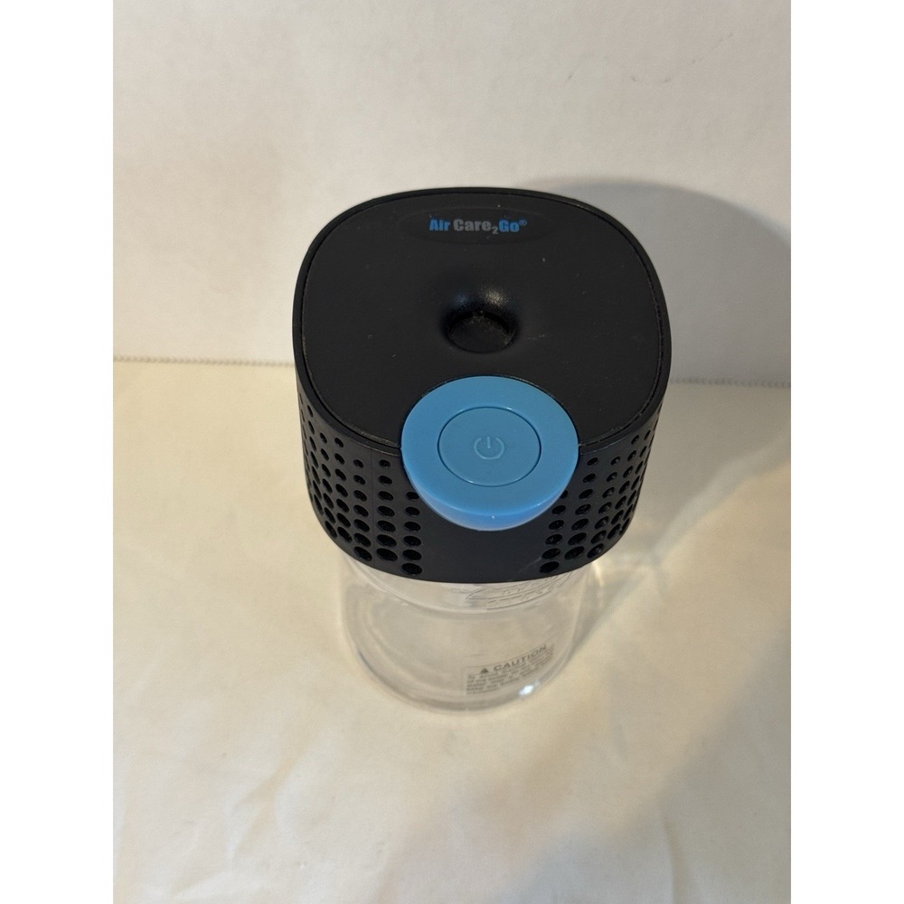 AirCare2Go Ultrasonic‎ USB Diffuser Portable Humidifier Black Blue Untested